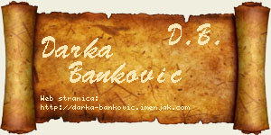 Darka Banković vizit kartica